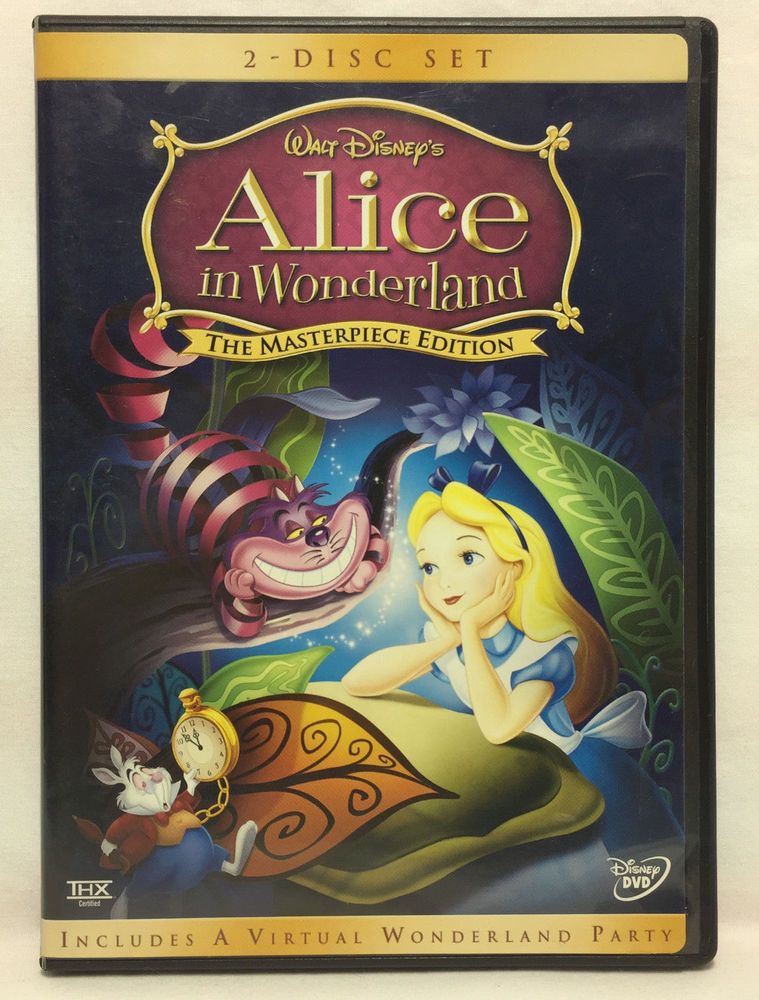 Alice In Wonderland Dvd 04 2 Disc Set The Masterpiece Disney Dvd Alice In Wonderland Disney Alice Alice In Wonderland 1951 Alice In Wonderland Dvd 04 2 Disc Set The Masterpiece Disney Dvd Alice In Wonderland Disney Alice Alice In Wonderland 1951