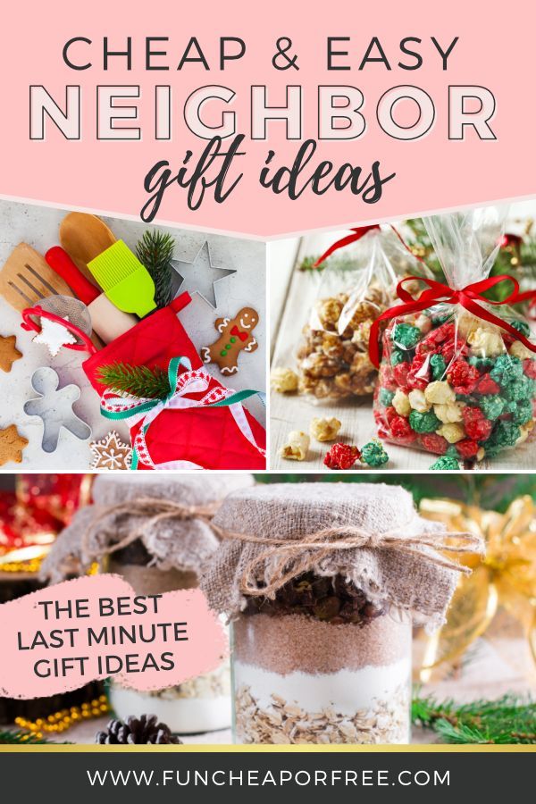 We've got 30 great neighbor gift ideas that are cheap and easy to put together. Needing something last minute? We've got you covered! | #GiftIdeas #AffordableGifts #NeighborGifts #ChristmasBudget #HolidayBudget Neighbor Christmas Gifts, Cheap Christmas Gifts, Neighbor Gifts, Cheap Gifts, Christmas Time, Christmas Crafts, Homemade Christmas, Christmas Presents, Christmas Candy