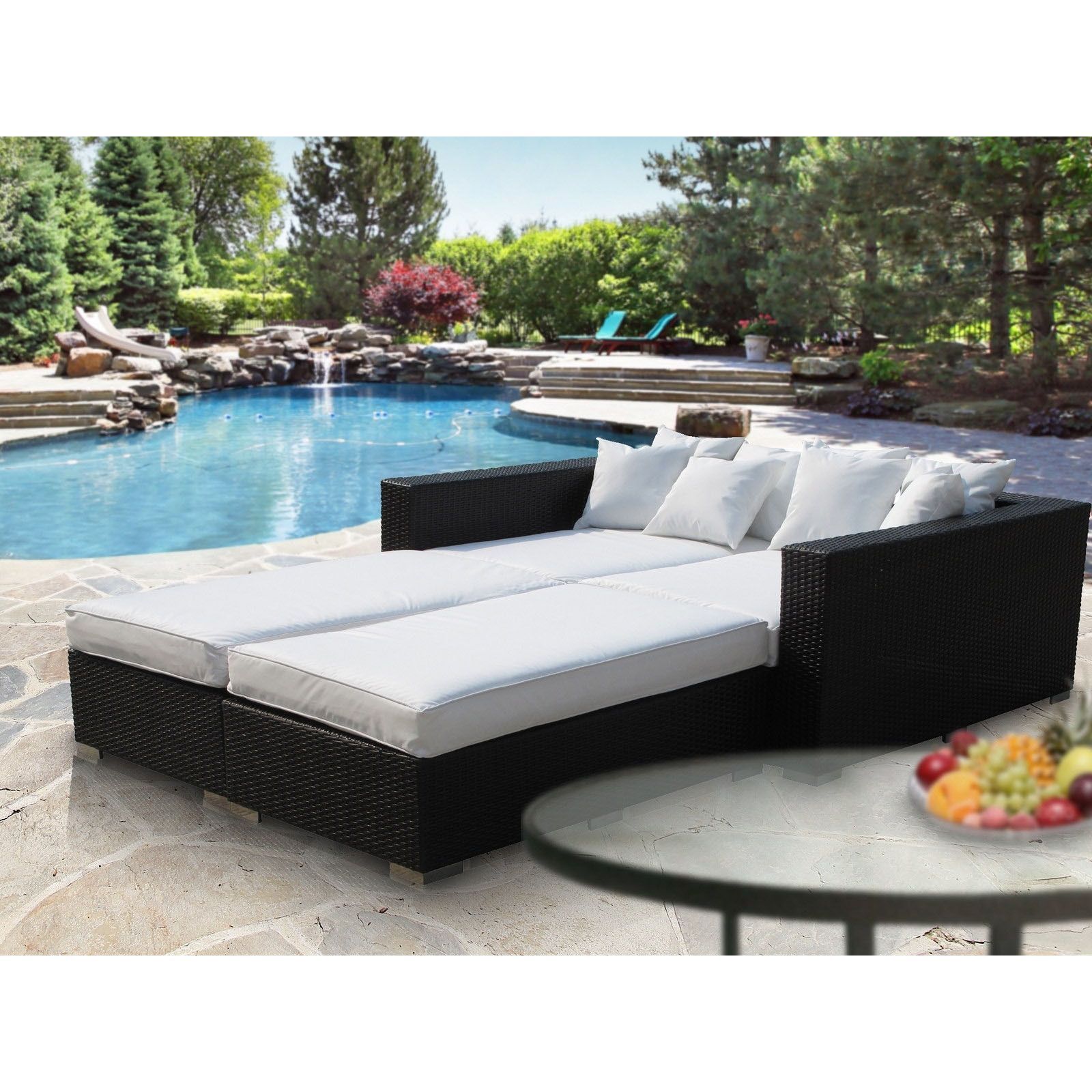 - Info - Colors - Dimensions Preside over your backyard ... - Info - Colors - Dimensions Preside over your backyard ... on Living Spaces Outdoor Daybed id=34276