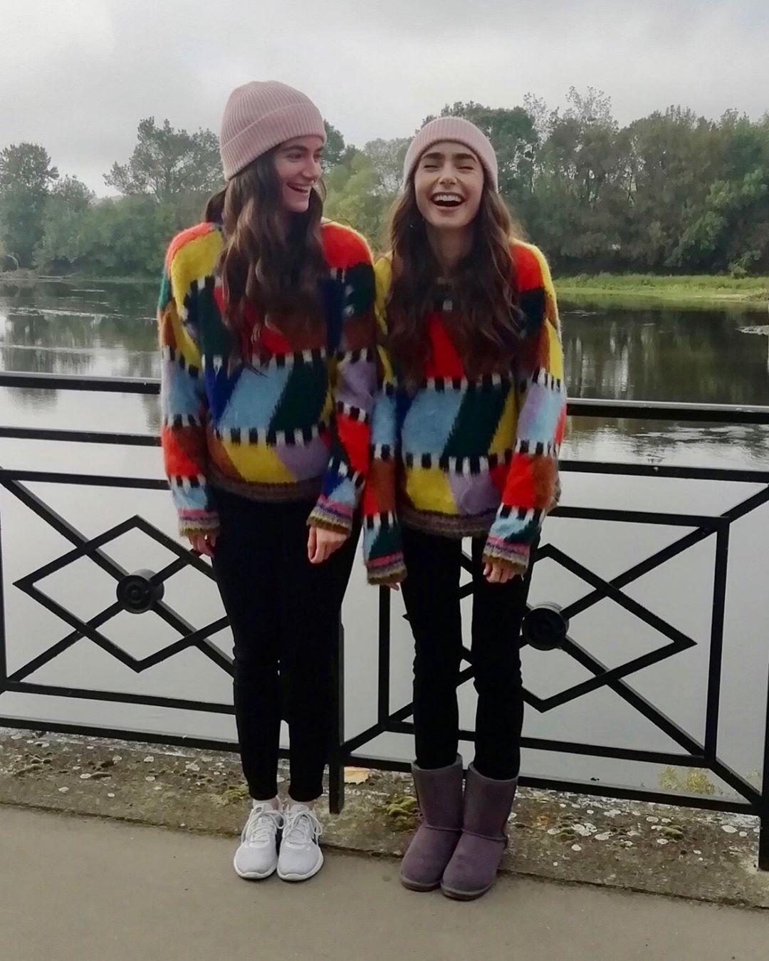 Lily Collins on Instagram: “Double trouble...” Lily Collins on Instagram: “Double trouble...”