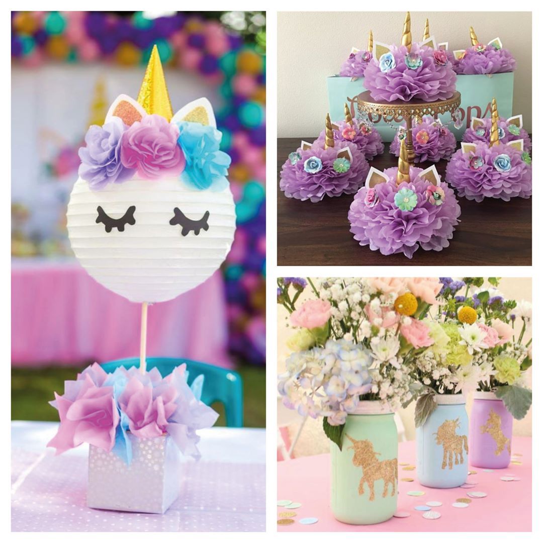 wallpapers Mesa Decorada Para Cumpleaños De Unicornio fiesta de unicornio sencilla