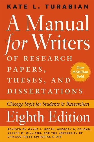 Chicago manual of style master thesis