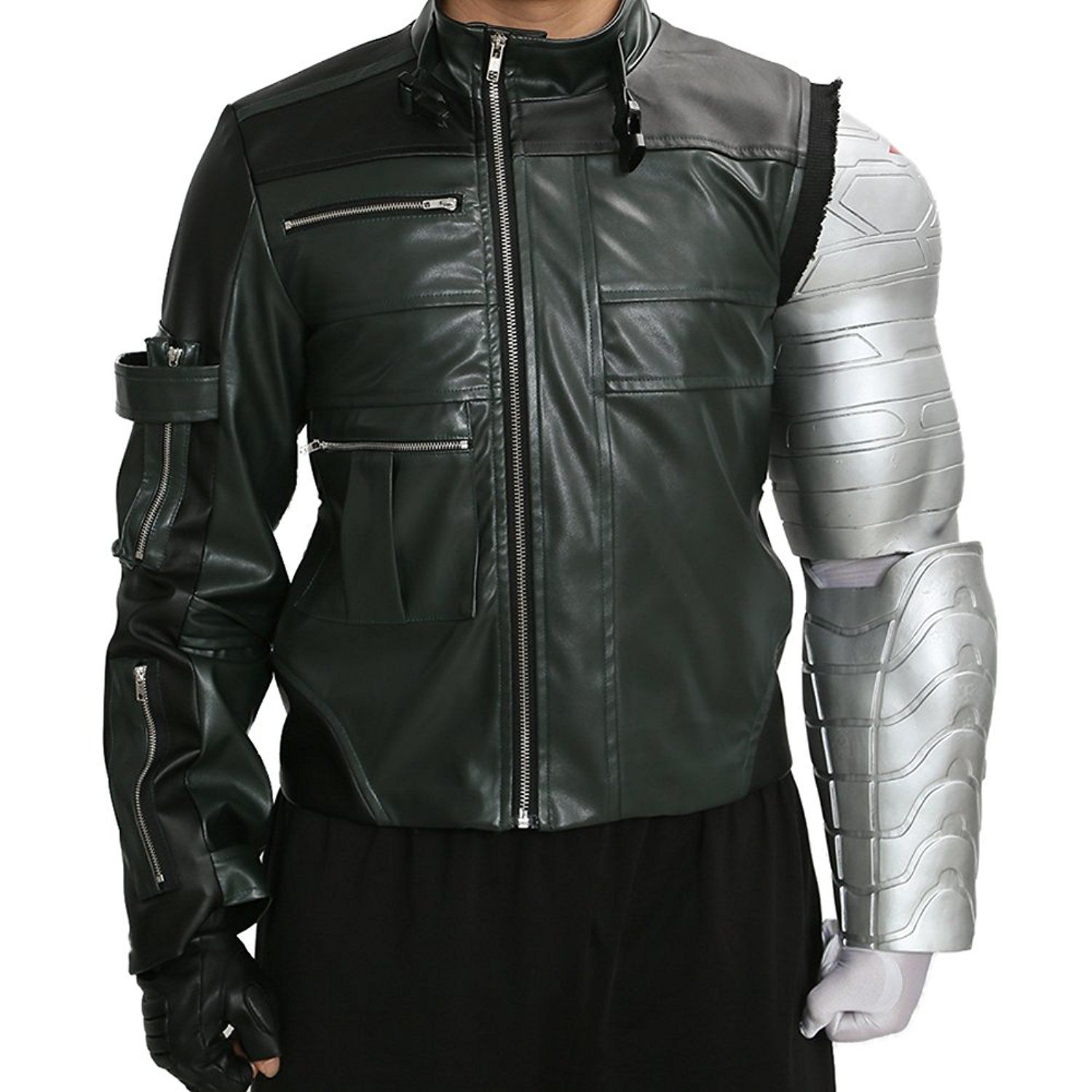 XCOSER Bucky Arm Sleeve for The Winter Cool Soldier Props for Halloween Costume