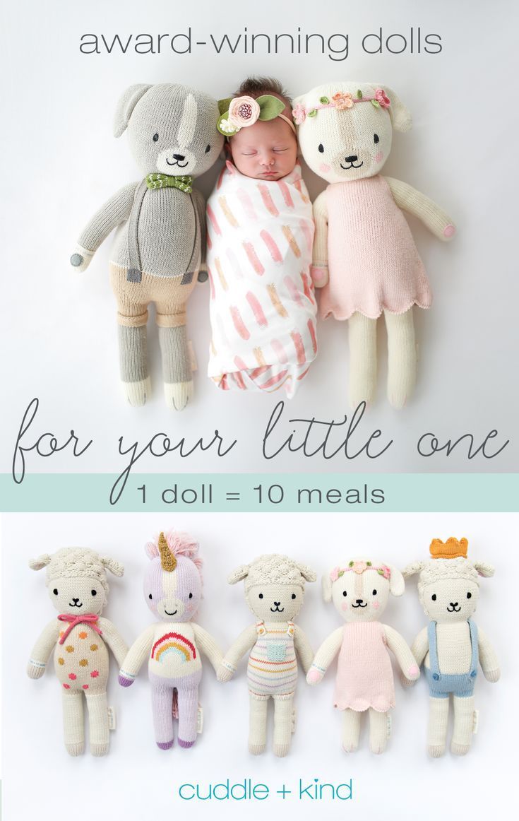 Every cuddle+kind doll is lovingly handcrafted with natural, premium
