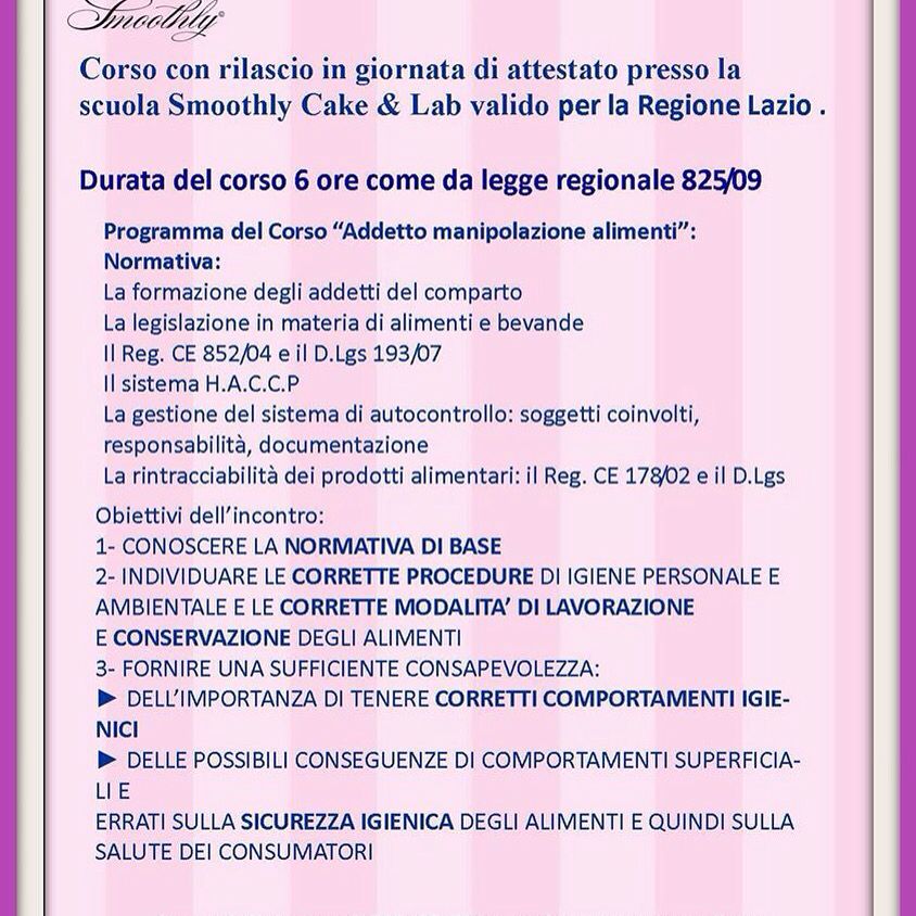 Ultimo Posto Corso Haccp Ostai Alla Scuola Di Smoothly Scuola