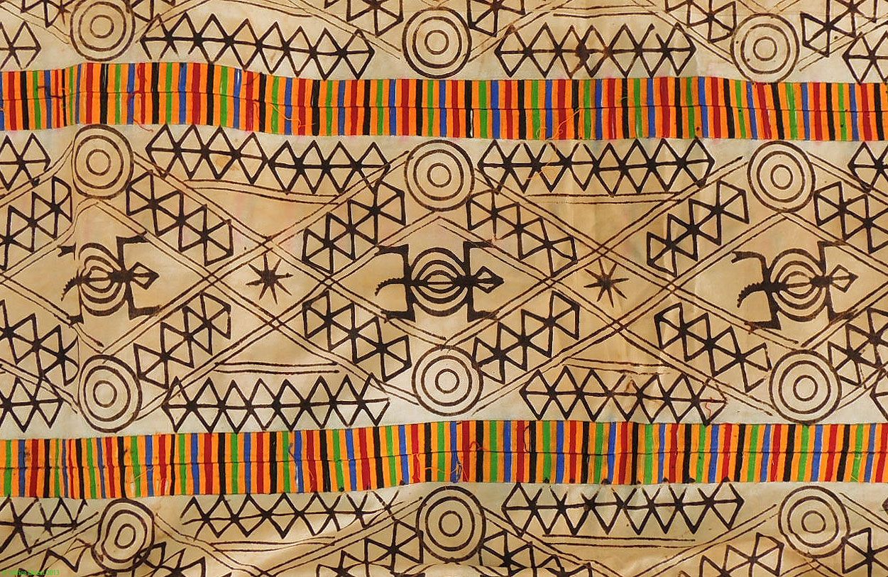 asante adinkra stamped cloth ghana african textile sale was 350
