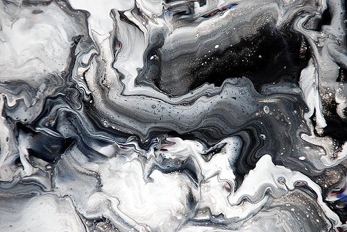 black white painting
