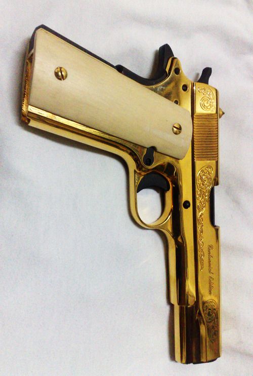 Gold 45 Hand Guns Guns Guns Ammo