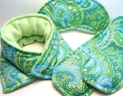 Migraine Headache Kit idea.Neck Wrap Microwaveable Neck pillow and Gel Eye