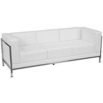 modern white leather sofa mid century modern flash furniture hercules imagination series contemporary melrose white leather sofa with encasing frame review modern white leather sofa mid century modern flash furniture hercules imagination series contemporary melrose white leather sofa with encasing frame review