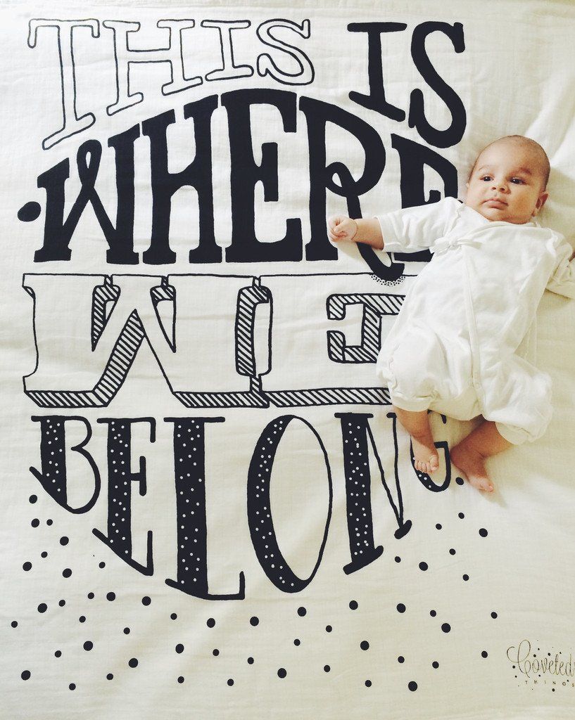 Coveted Things 'Where we belong' Organic Swaddle Scarf