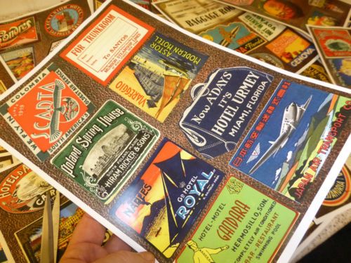 Make your own luggage labels