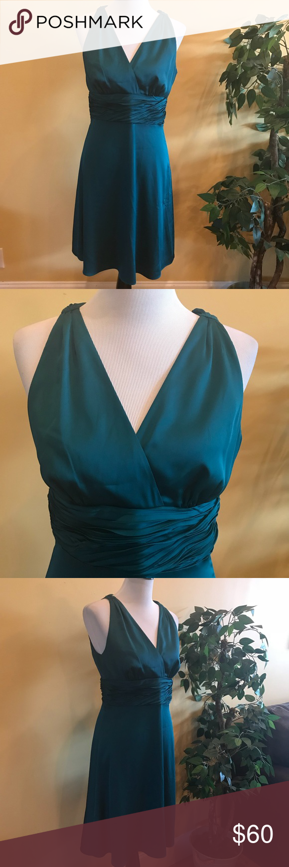 NWT Ann Taylor Emerald Green Cocktail Party Dress | Cocktail party