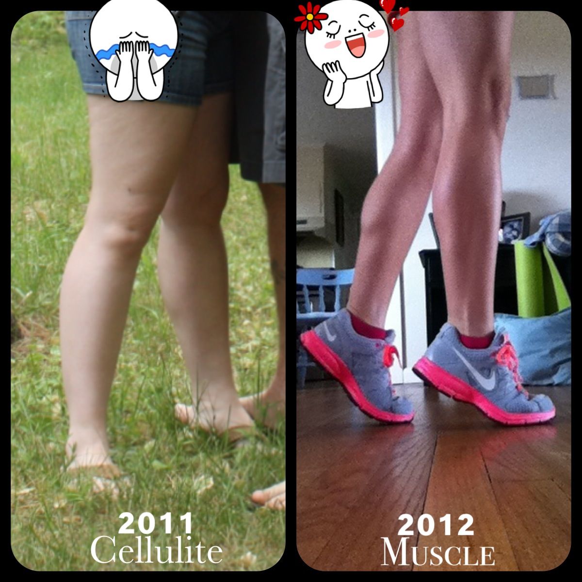 Leg Booster Prima E Dopo My leg transformation ALL with eating clean and doing Beachbody