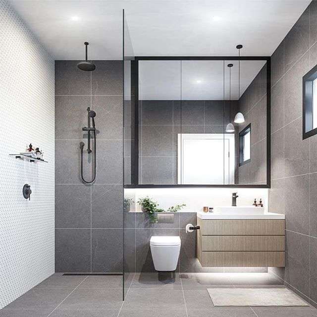 Come arredare il bagno con il grigio - Bagno grigio moderno ... Come arredare il bagno con il grigio - Bagno grigio moderno ...