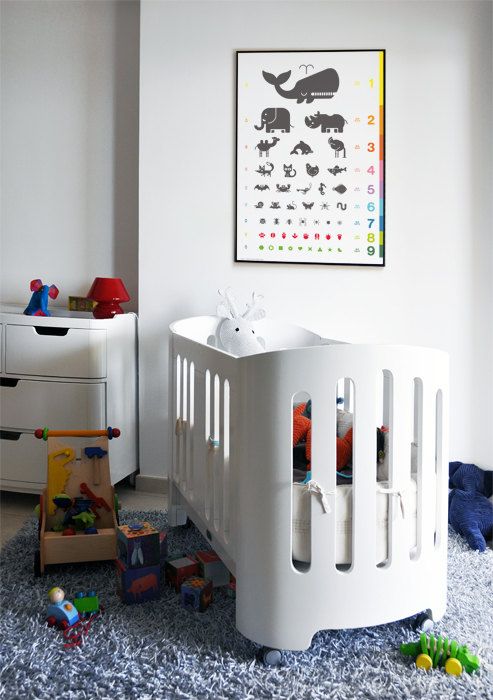 animal eye chart art print poster for kids for sale at bouf art