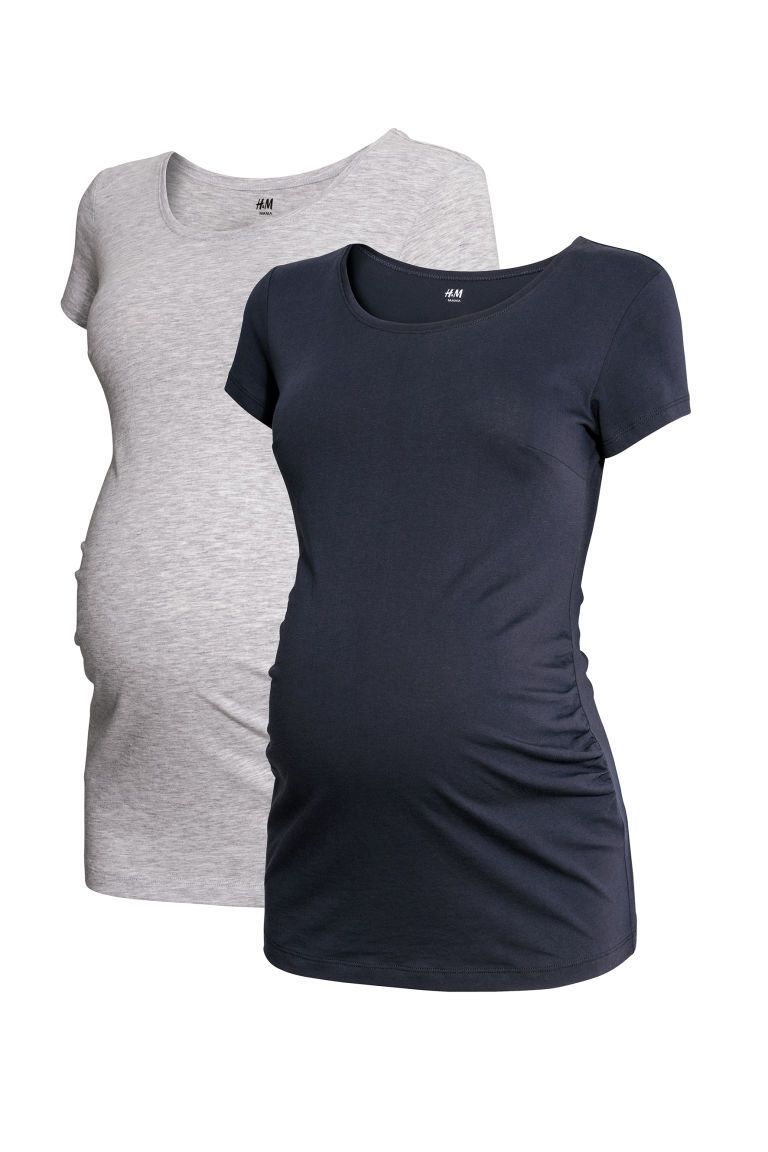 Bhome Maternity Shirt Short Sleeve Pregnancy Tshirt Side Ruched Tee Top