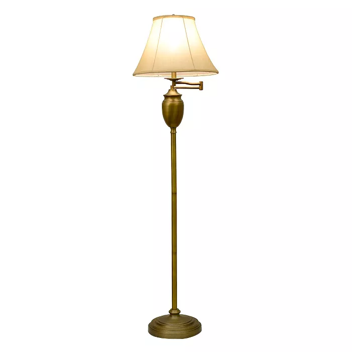 59 3 Way Antique Swing Arm Floor Lamp Brass J Hunt In 2021 Way Antique Swing Arm Floor Lamp Brass, J Hunt Floor Lamps