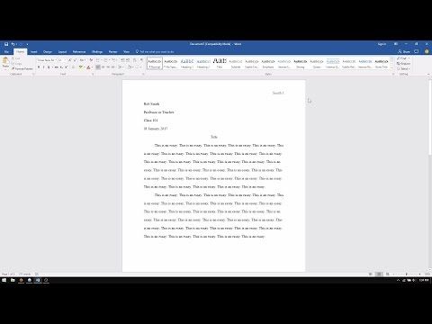 1 microsoft word how to set up an mla format essay 2017
