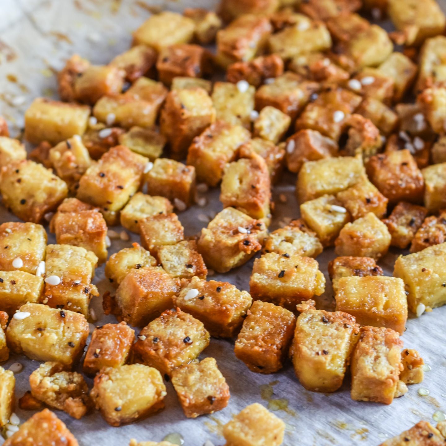 Oven Roasted Tofu Recipe, Baked Crispy Tofu, Grilled Tofu, Healthy Asian Recipes, Best Vegetarian Recipes, Healthy Menu, Healthy Foodie, Vegetarian Meals, Healthy Eats