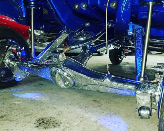 Now that's an undercarriage! Just a tease of what we will be at World of Wheels in March.