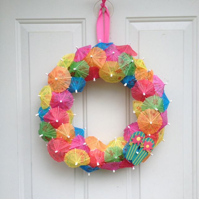 Summer Wreath | Stuff I Made | Pinterest | Wreaths and Craft