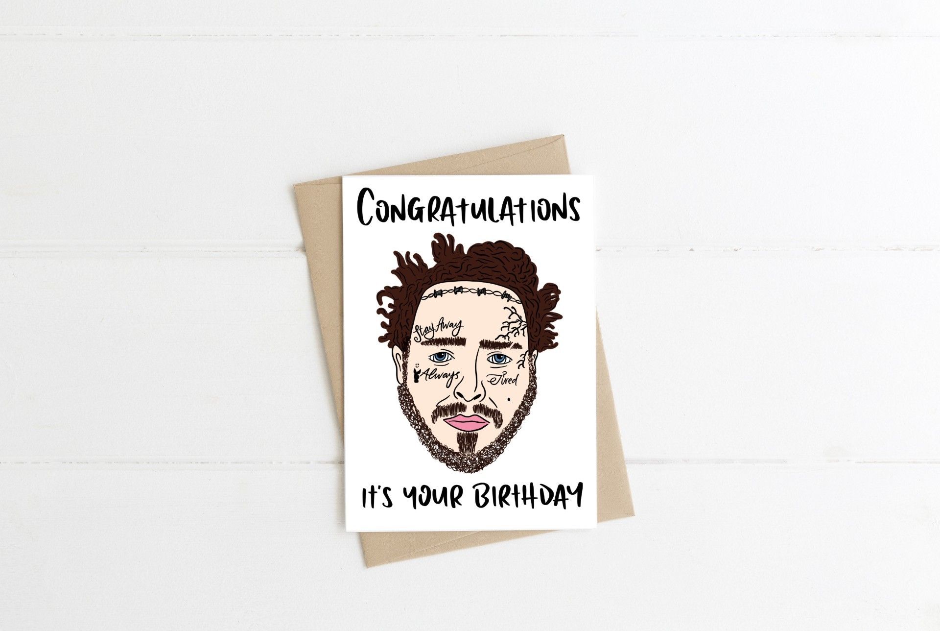 Post Malone Congratulations Card Post Malone Congratulations Card