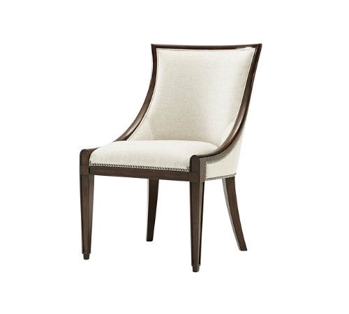 Stockton Ii Furnishings Seating Pinterest Dining Chairs Scoop Back Chair Mahogany With Aged Pecan Finish Upholstered And Seat Nail Trim Detailing
