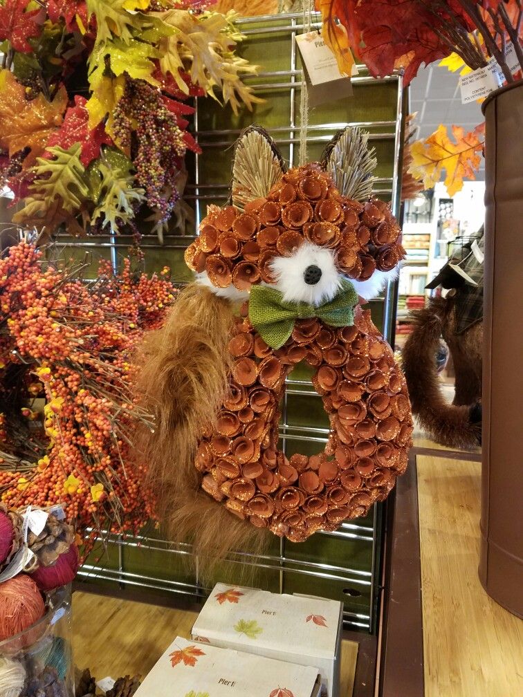 Fox Wreath At Pier 1 Obligatory Aesthetic Board Pinterest Fox Wreath At Pier 1 Wreaths Door Fo Garlands
