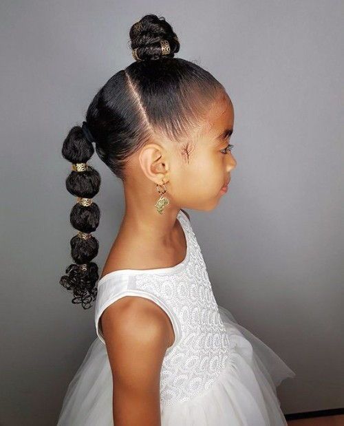 Black Kids Hairstyles with Braids, Beads and Accessories