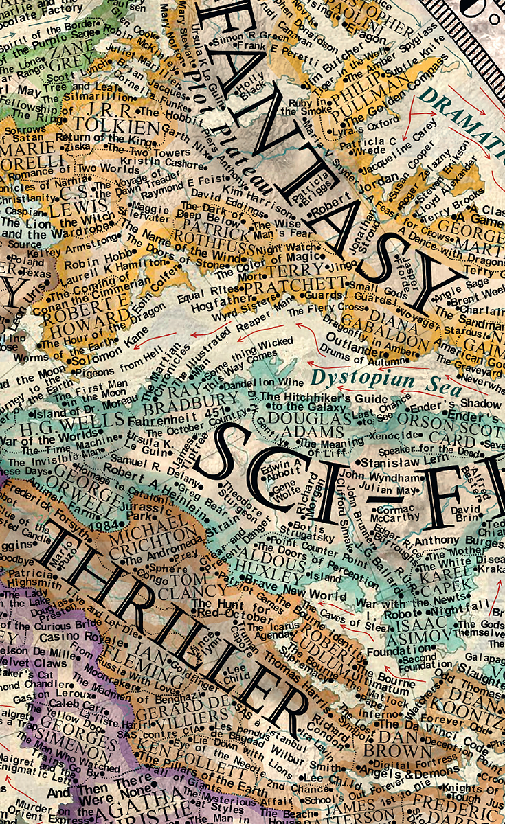 A 17-Year-Old Artist Created This Incredible Map Of Literature