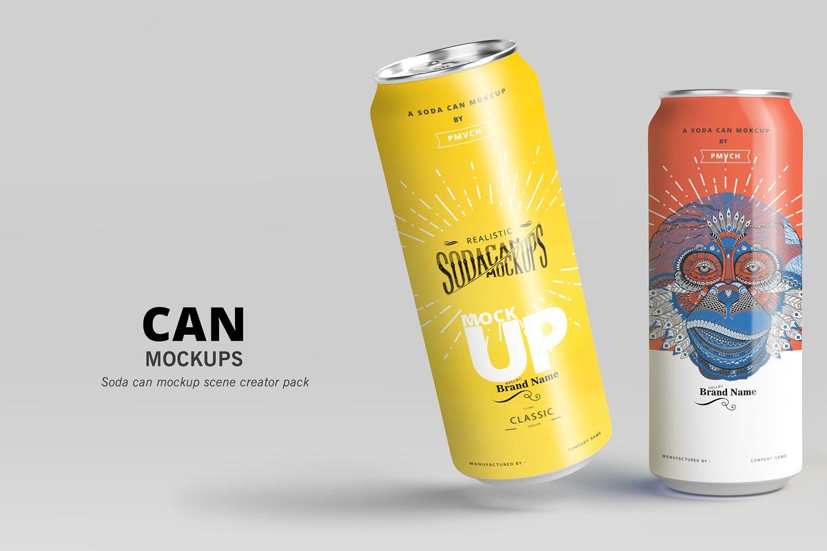 Download Can Mockups | Bottle mockup, Packaging mockup, Soda can