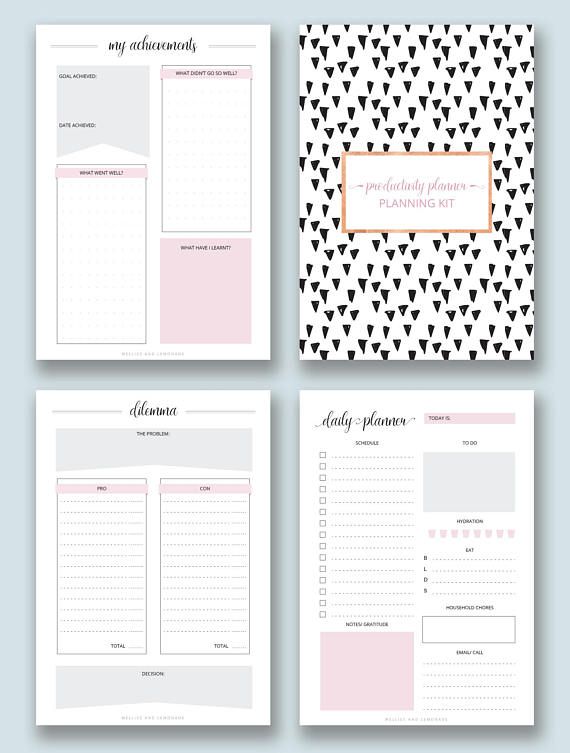 Productivity Planner, Academic Planner, Student Planner