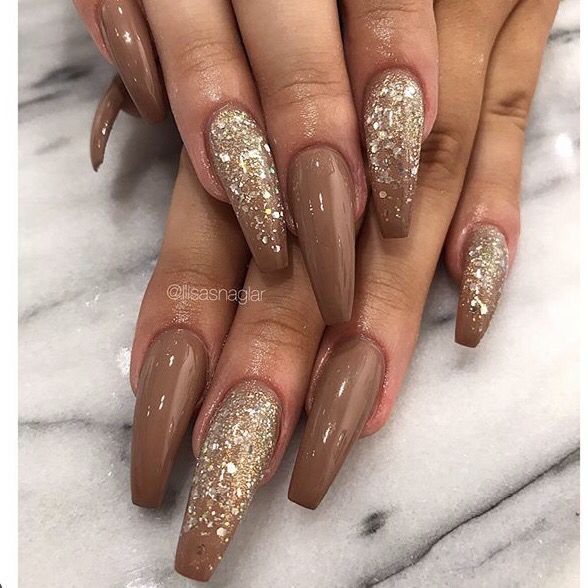 Nails || Style Me | Brown nails design, Brown nail art, Coffin nails