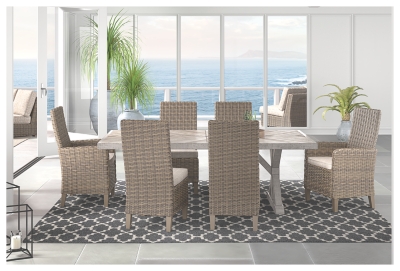 Beachcroft Side Chair with Cushion (Set of 2), Beige ... Beachcroft Side Chair with Cushion (Set of 2), Beige ... on Beachcroft Beige Outdoor Living Room Set id=89969