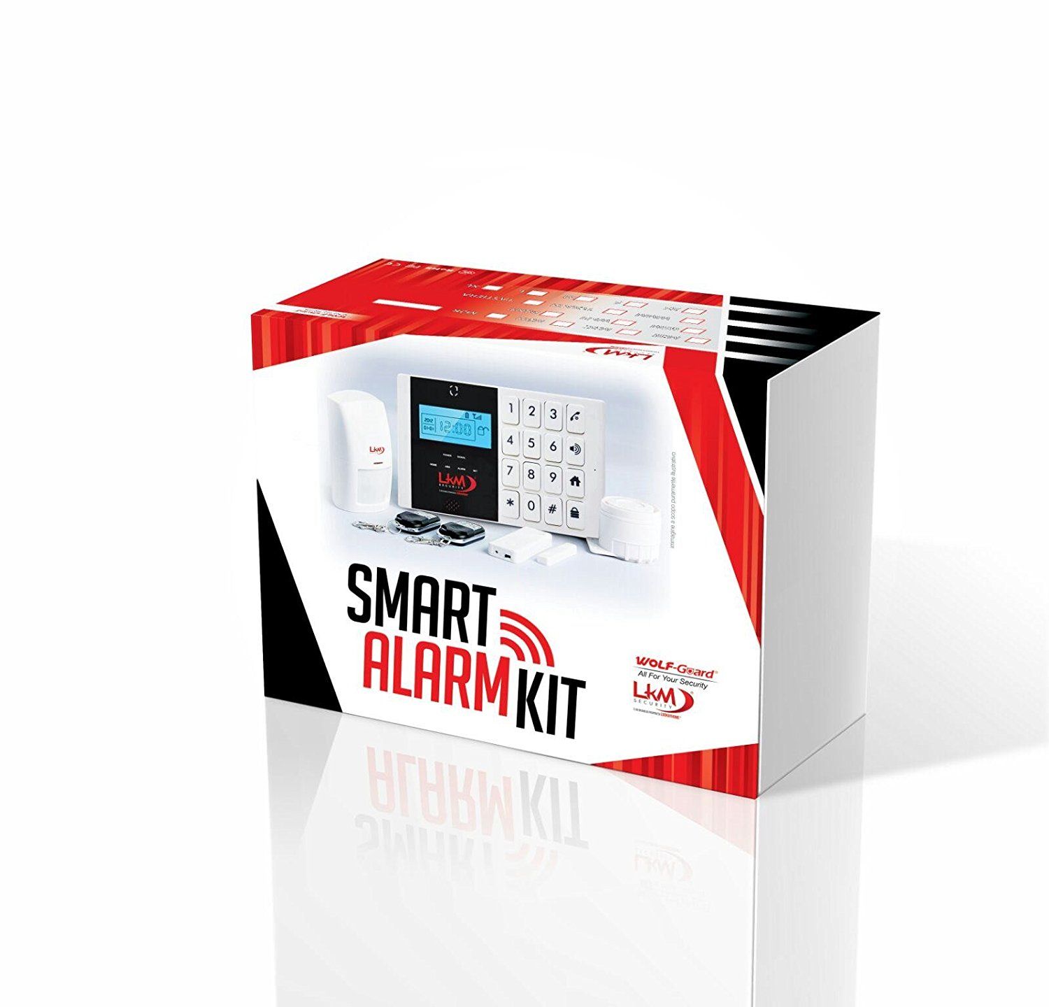 Lkm security kit antifurto senza fili allarme casa combinatore gsm ... Antifurto casa con fili