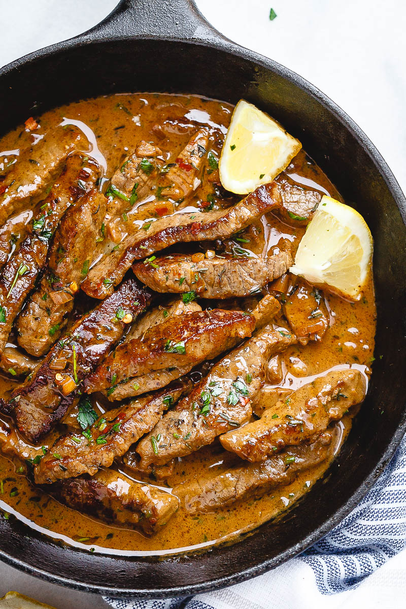 Pan-Seared Steak in Butter Sauce