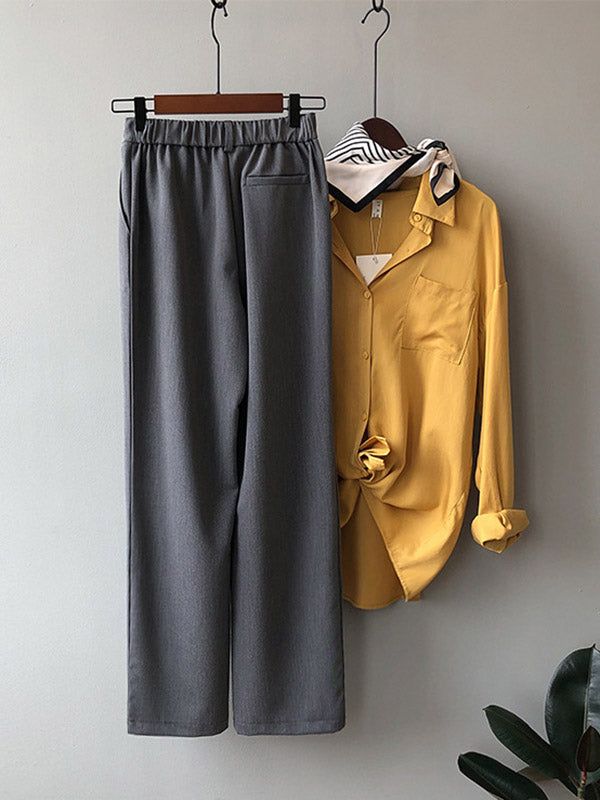 sku
cy-!77681
material
polyester
style
column , wide leg
feature
solid color
occasion
casual , simple
seasons
spring , autumn
type
pants
color
black,gray
size
m,l
please consult the size chart we provide for this item's measurements to help you decide which size to buy.please note: there may be 1-3cm differ due to manual measurement.
cminch
waist
hips
thigh
length
m
58
90
64
100
l
62
94
68
101fas
