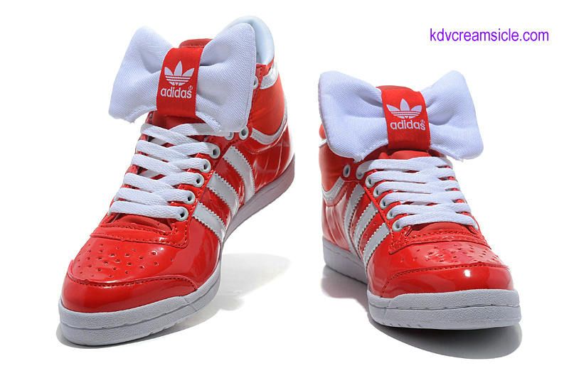 Fashion Shoes Red Sneakers Red Adidas Patent Shoes