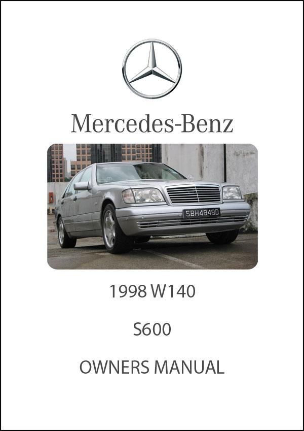 Mercedes Benz W140 S600 1998 Owners Manual Free Mercedes Benz Benz Mercedes