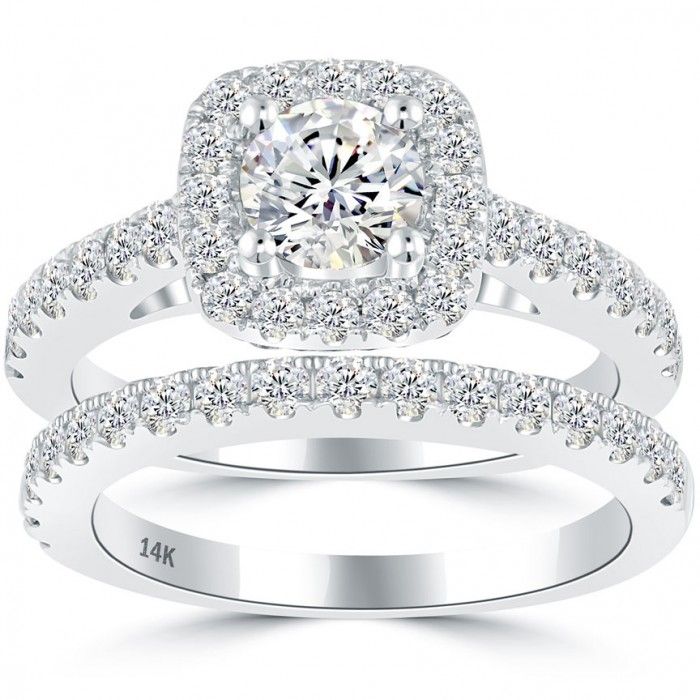 2.50 Carat ESI1 Diamond Engagement Ring & Wedding Band Set 14k Gold 2.50 Carat ESI1 Diamond Engagement Ring & Wedding Band Set 14k Gold