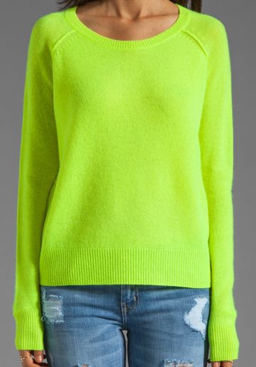 neon cashmere jumper