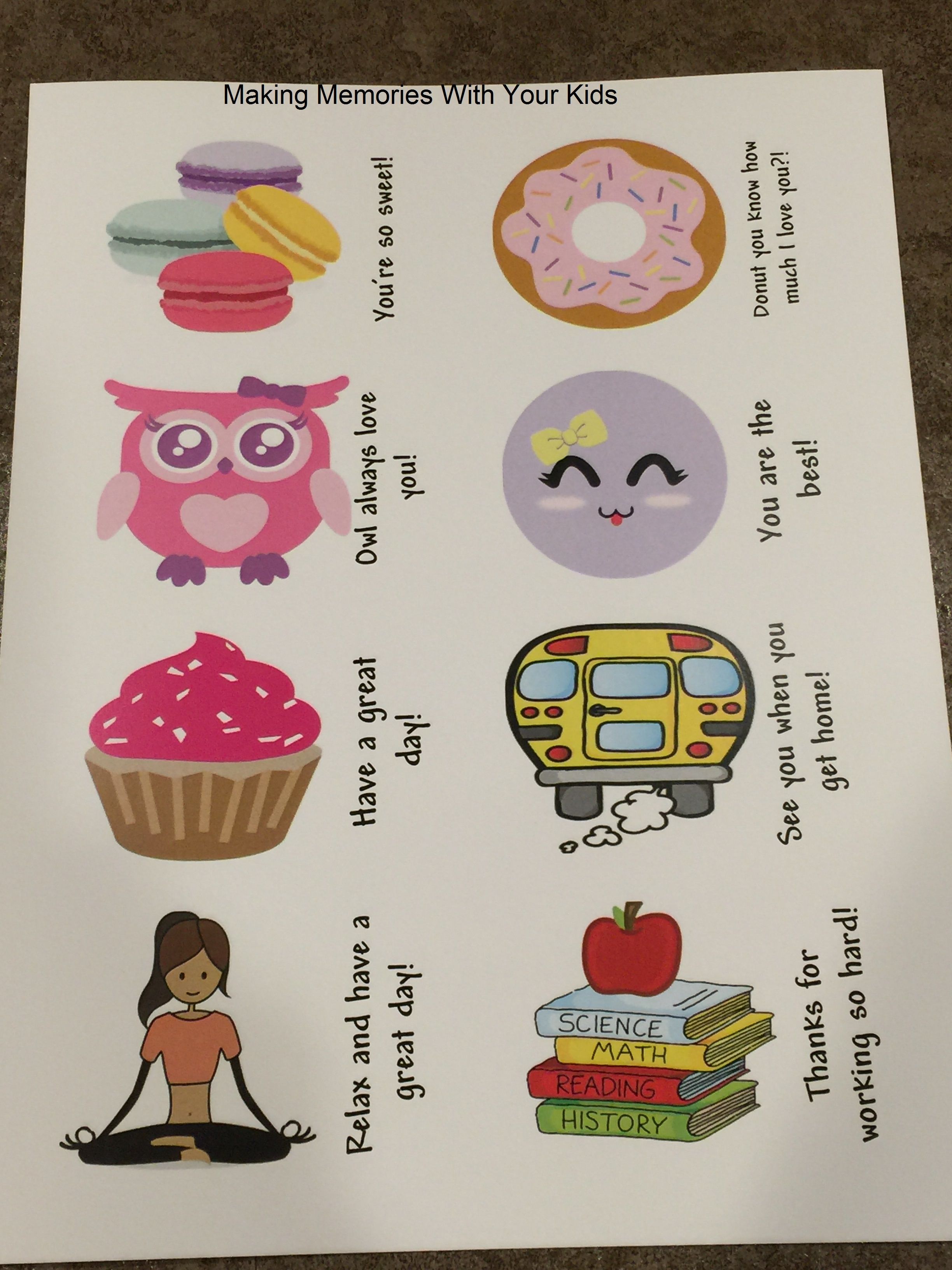 cute lunch notes for daughter cute lunch notes for daughter