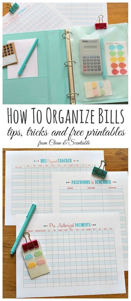 The Best Way To Organize All Household Bills With FREE Printables The Best Way To Organize All Household Bills With FREE Printables