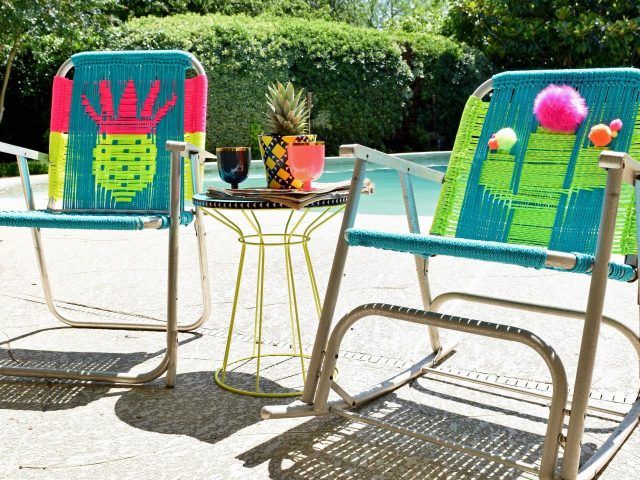 How to Macrame a Vintage Lawn Chair