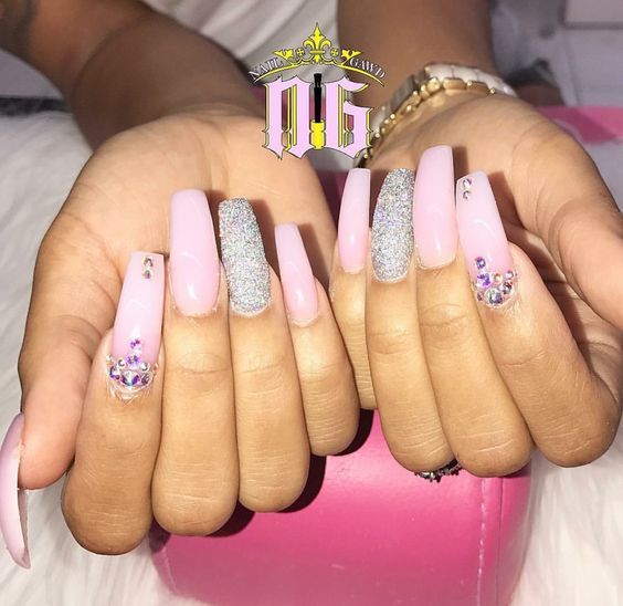 Spring Acrylic Nail Designs Best Nail Designs 2018 66 Acrylic Stiletto Matte Nail Design For Winter Spring - Spring Acrylic Nail Designs Best Nail Designs 2018