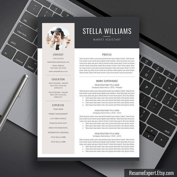 professional resume template cv template modern resume bundle microsoft word resume modern design
