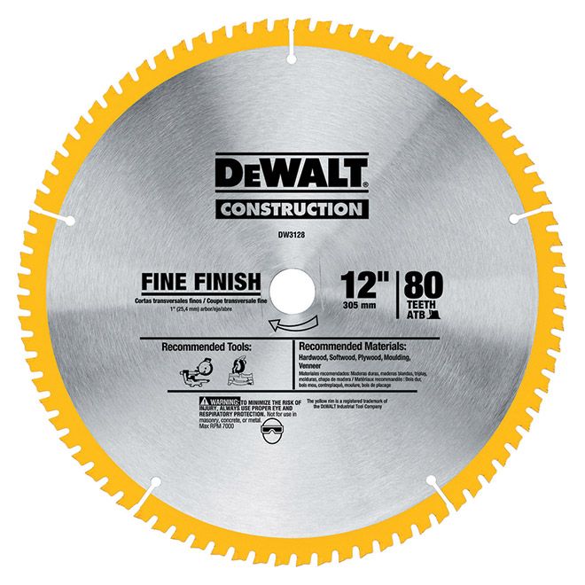 Dewalt 12 In Circular Saw Blade Dw3128 Rona In 2019 Circular Saw Blades Diy Table Saw Table Saw