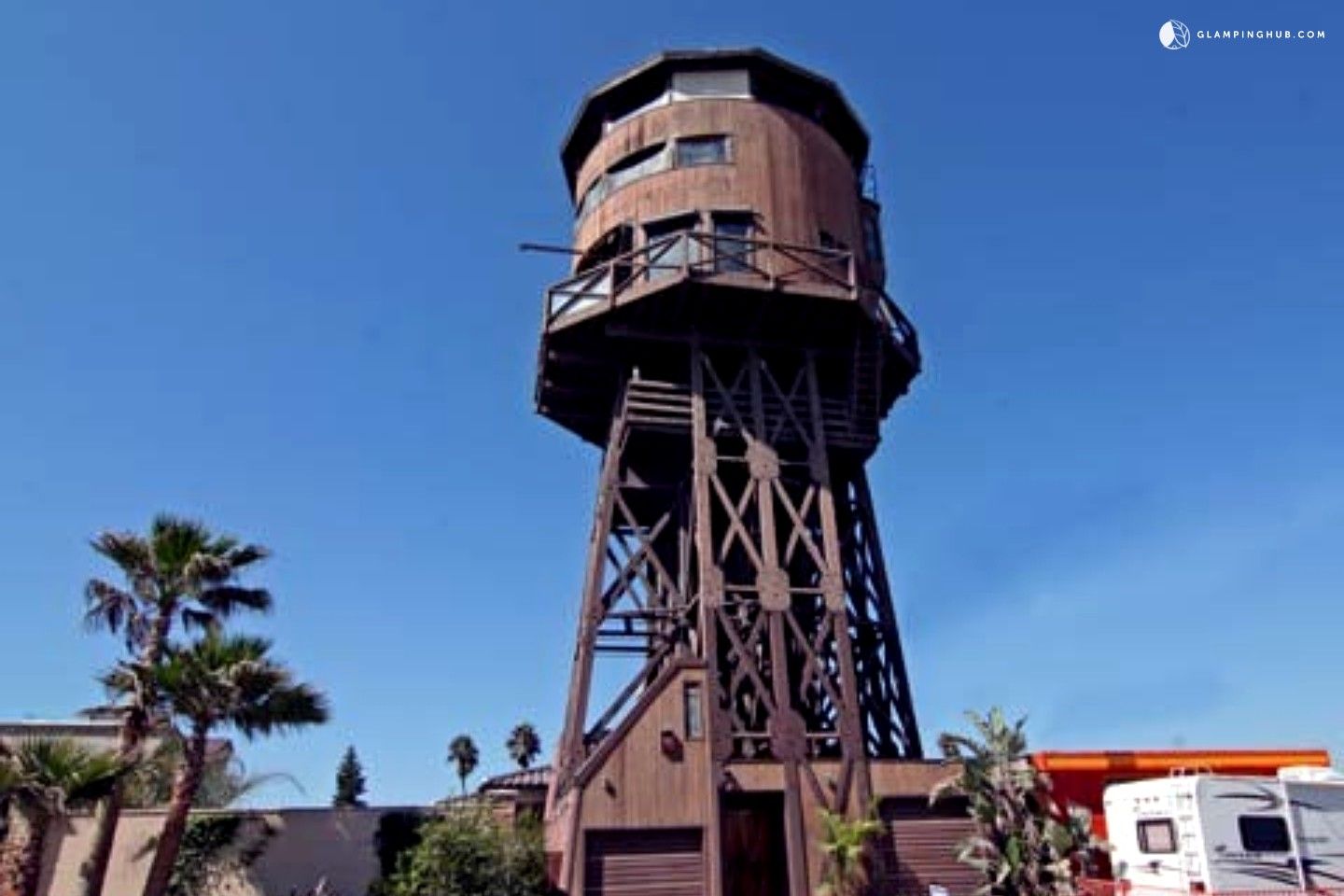 Oceanfront Water Tower Al Sunset Beach Southern California Oceanfront Water Tower Al Sunset Beach Southern California
