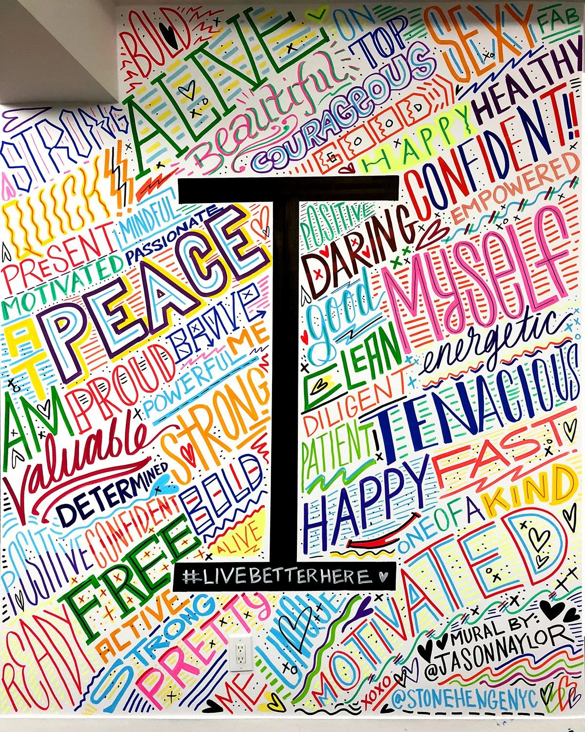 Jason Naylor Stonehengenyc Gym Murals School Wall Art Mural